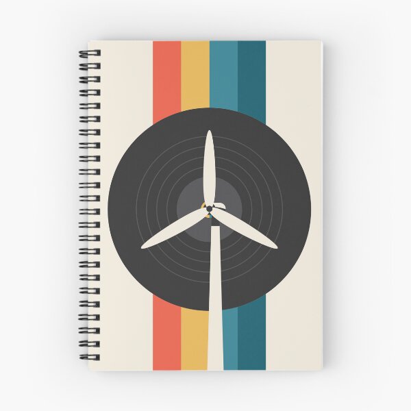 Item preview, Retro Vinyl Record Wind Turbine Renewable Energy Design designed and sold by Volt Junkies.