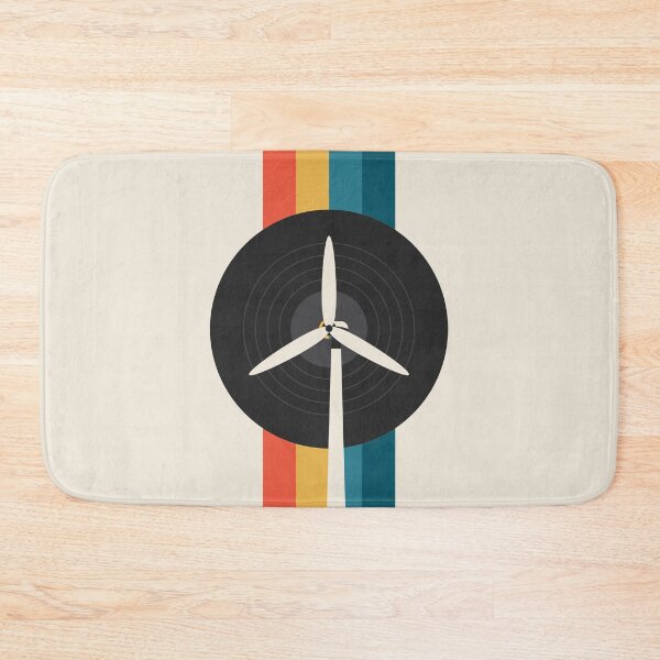 Item preview, Retro Vinyl Record Wind Turbine Renewable Energy Design designed and sold by Volt Junkies.