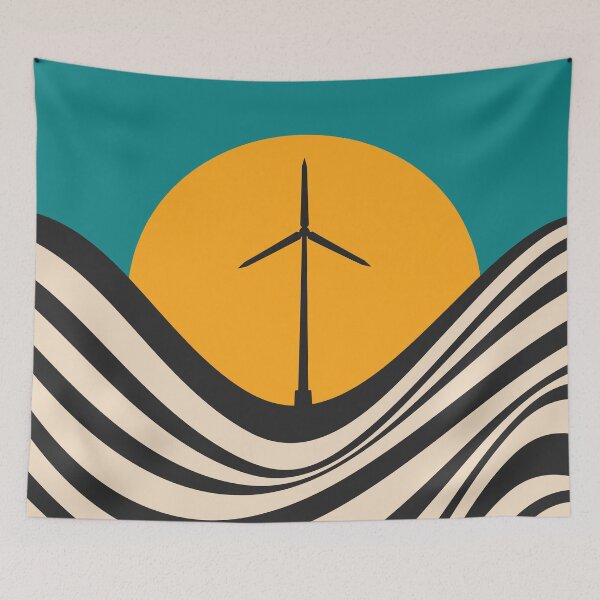 Item preview, Vindkraft Retro Wind Turbine Scandinavian Renewable Energy designed and sold by Volt Junkies.