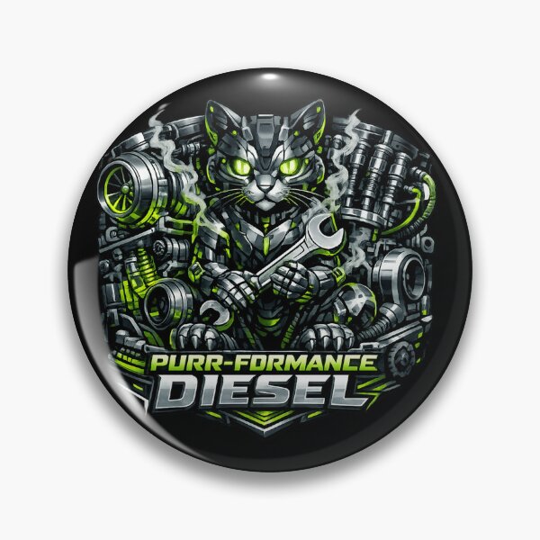 Item preview, Neon Purr-formance Diesel Cat Cyberpunk Trucker designed and sold by teemix.