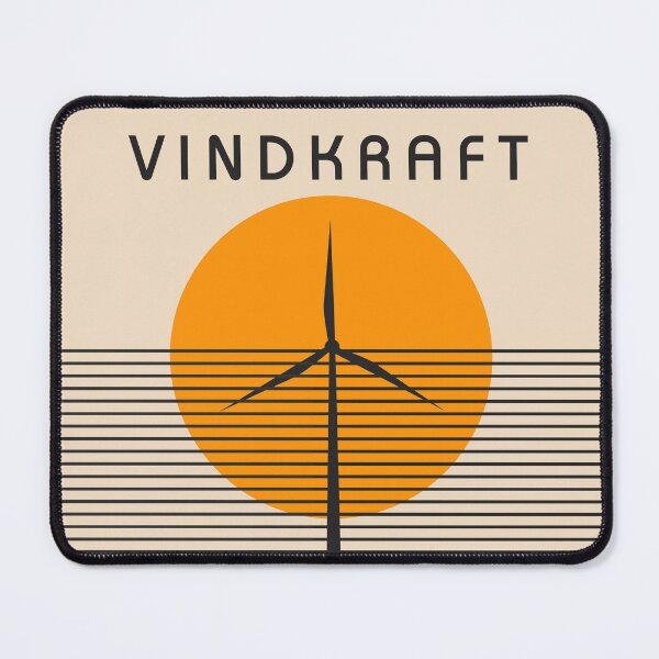 Item preview, Vindkraft Retro Sunset Wind Turbine Minimalist Art designed and sold by Volt Junkies.