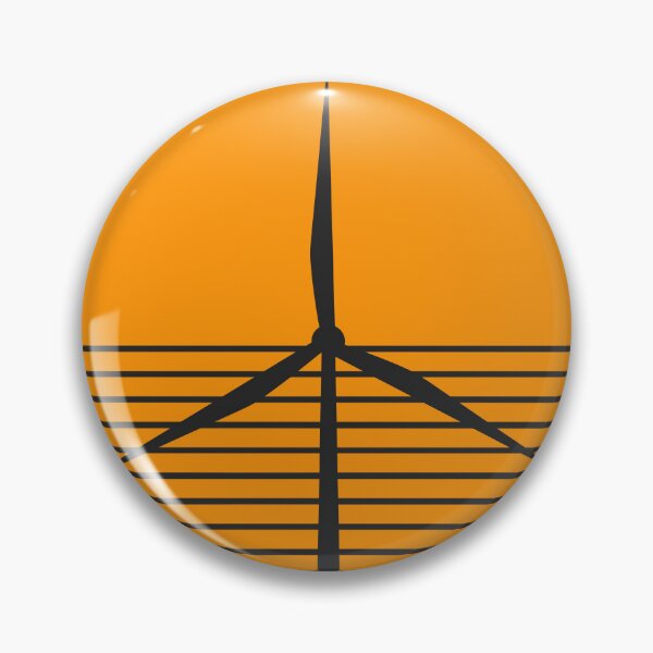 Item preview, Vindkraft Retro Sunset Wind Turbine Minimalist Art designed and sold by Volt Junkies.
