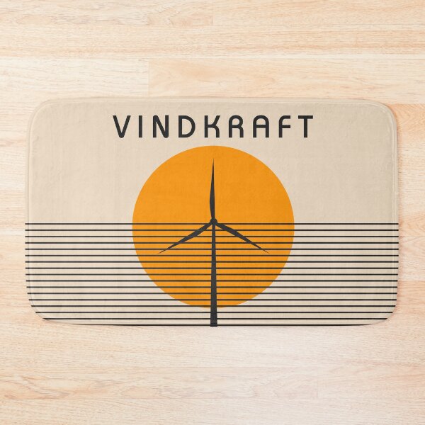Item preview, Vindkraft Retro Sunset Wind Turbine Minimalist Art designed and sold by Volt Junkies.