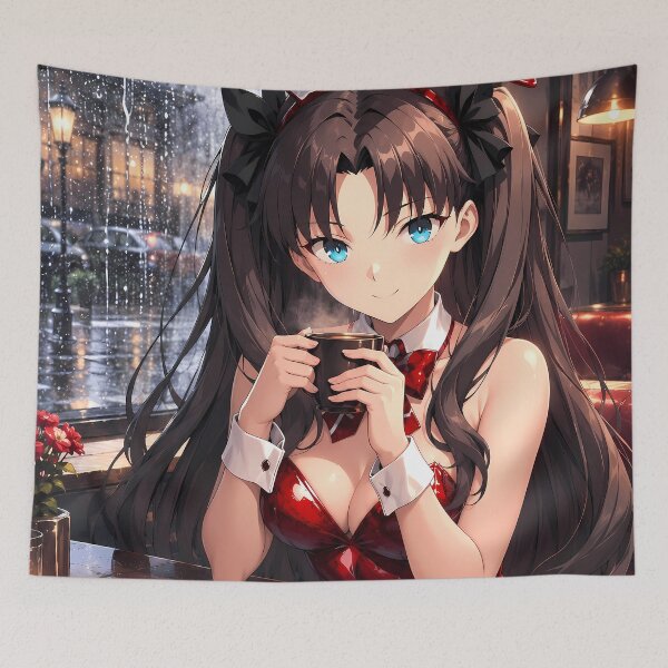 Item preview, Rin Tohsaka Fate Stay Night Rainy Cafe Comfort designed and sold by mildaclairmo.