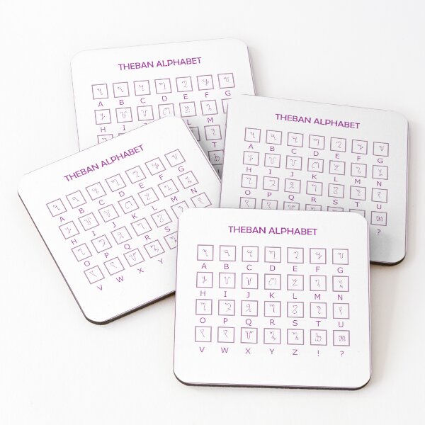 Item preview, THEBAN ALPHABET - Purple designed and sold by Lusx.