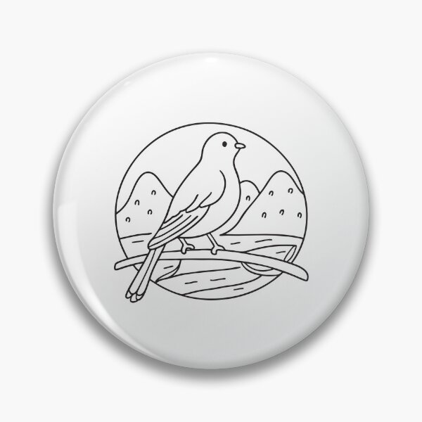 Item preview, A bird resting quietly on a branch above the valley floor designed and sold by rasagamastore.