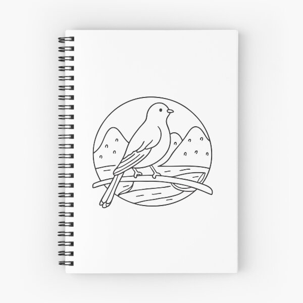 Item preview, A bird resting quietly on a branch above the valley floor designed and sold by rasagamastore.