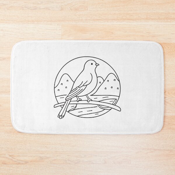 Item preview, A bird resting quietly on a branch above the valley floor designed and sold by rasagamastore.