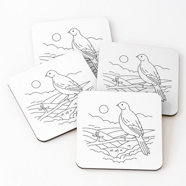 Item preview, A bird perched above a vast valley on a slender branch designed and sold by rasagamastore.
