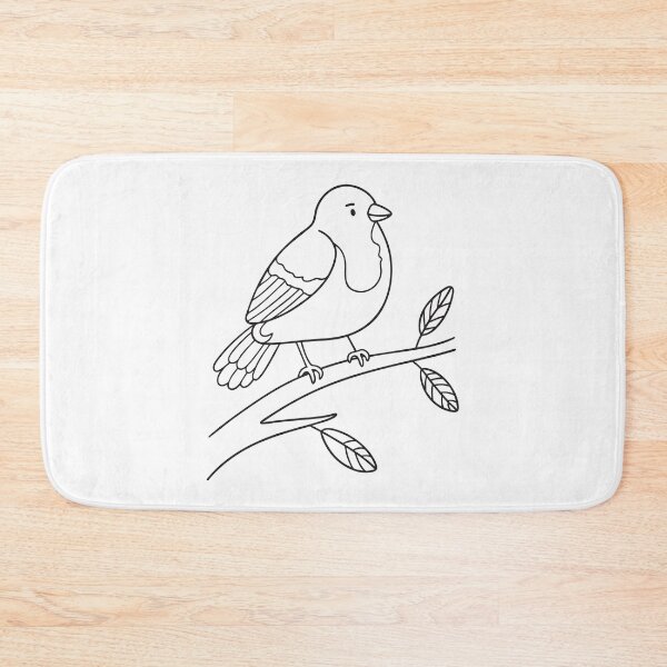 Item preview, A single bird observing the valley from its perch on a branch designed and sold by rasagamastore.