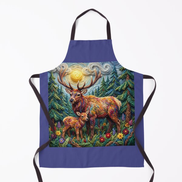 Item preview, Yarn Elk and Yarn Calf Stand in Forest designed and sold by Tridentulus.