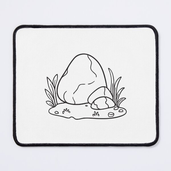 Item preview, A boulder placed at the edge of a trail above the valley designed and sold by rasagamastore.