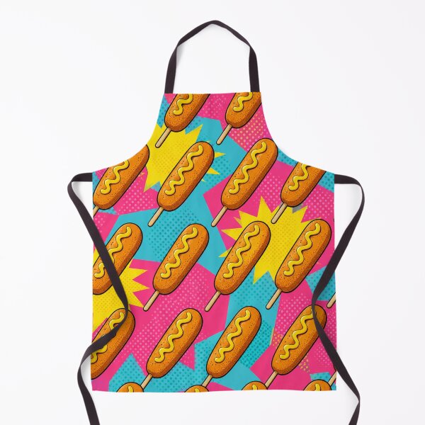Item preview, Pop Art Corn Dog Pattern Retro Fair Food Snack Graphic Tee Design designed and sold by TM DESIGNS AND MORE.