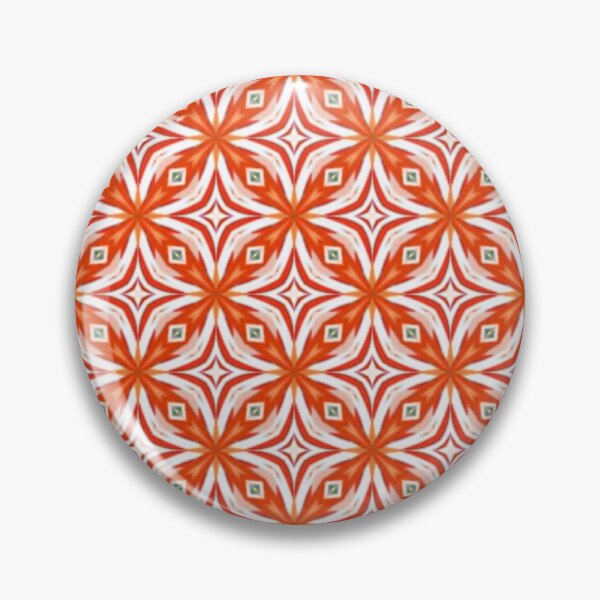 Item preview, Retro Orange Burst Pattern designed and sold by Shy Fractal Designs.