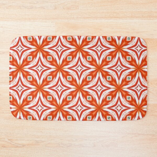 Item preview, Retro Orange Burst Pattern designed and sold by Shy Fractal Designs.