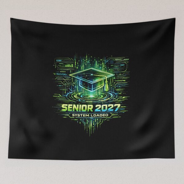Item preview, Senior 2027 System Loaded Neon Gamer Graduation designed and sold by teemix.