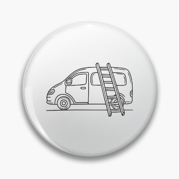Item preview, A ladder fixed onto the rear of a stationary van designed and sold by rasagamastore.