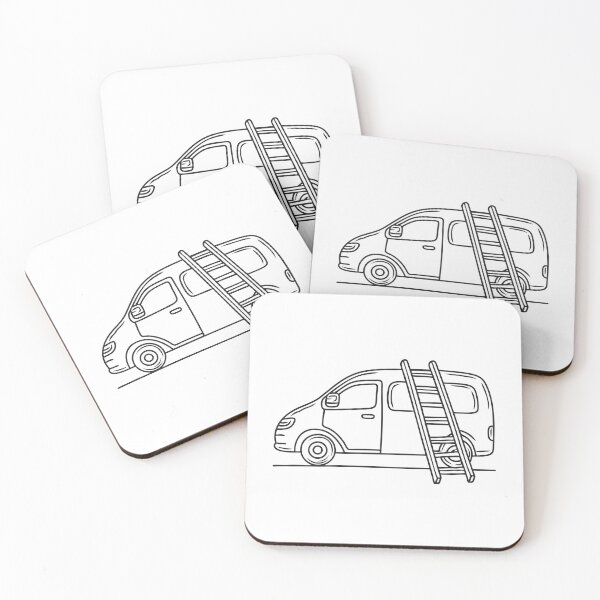 Item preview, A ladder fixed onto the rear of a stationary van designed and sold by rasagamastore.
