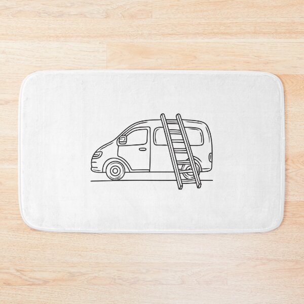 Item preview, A ladder fixed onto the rear of a stationary van designed and sold by rasagamastore.