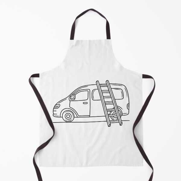 Item preview, A ladder fixed onto the rear of a stationary van designed and sold by rasagamastore.