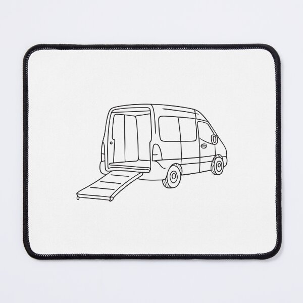 Item preview, A loading ramp extended from the rear of a parked delivery van designed and sold by rasagamastore.