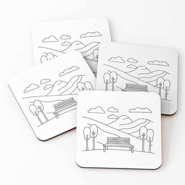 Item preview, A solitary bench positioned at a viewpoint overlooking the valley designed and sold by rasagamastore.