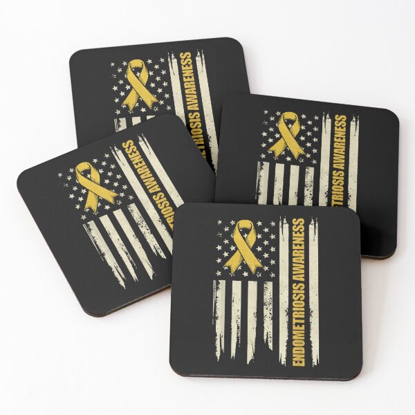 Item preview, Endometriosis Awareness USA Flag designed and sold by goombi-creative.