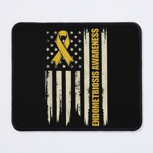 Item preview, Endometriosis Awareness USA Flag designed and sold by goombi-creative.