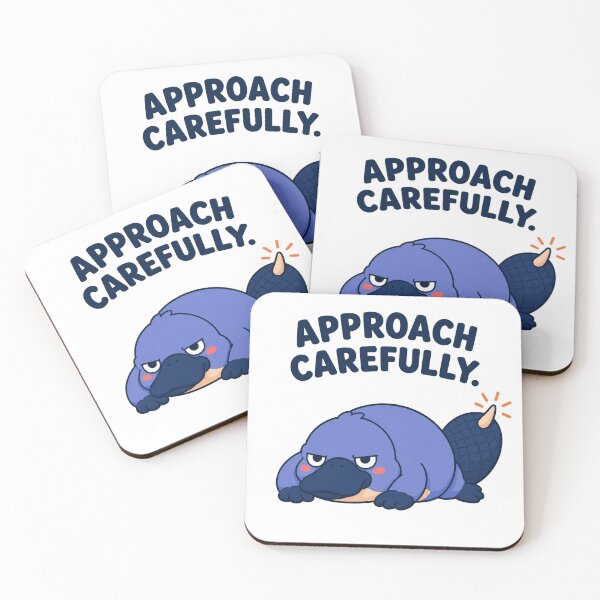 Item preview, Approach Carefully – Grumpy Platypus Warning designed and sold by OddFellasClub.
