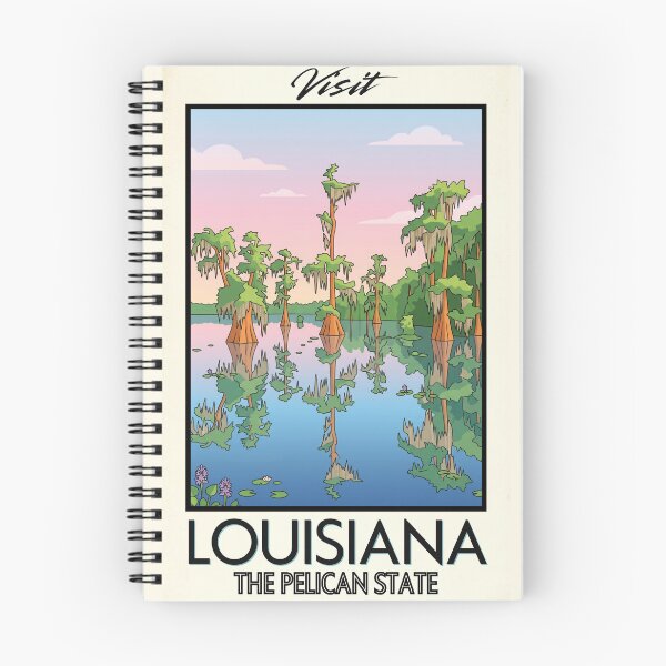 Item preview, Louisiana Scenic Vintage Style Travel Advert designed and sold by Dimensionality.