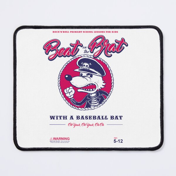 Item preview, Punk Rock Wolf Character Baseball Bat designed and sold by Editlab.