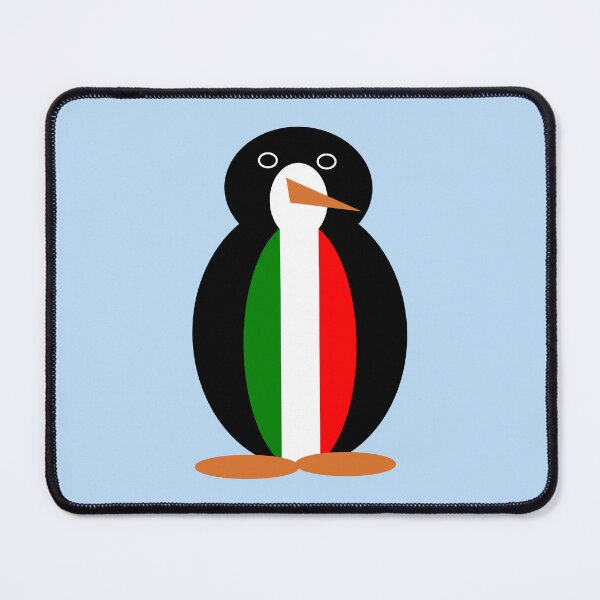 Item preview, Italian Flag Ms. Penguin Cute Italy Design designed and sold by AuntieShoe.