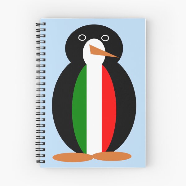 Item preview, Italian Flag Ms. Penguin Cute Italy Design designed and sold by AuntieShoe.