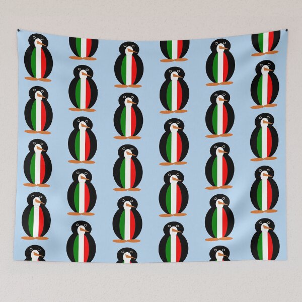 Item preview, Italian Flag Ms. Penguin Cute Italy Design designed and sold by AuntieShoe.