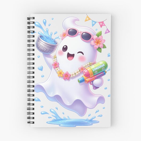 Item preview, Adorable Summer Ghost Illustration designed and sold by naragon4289.