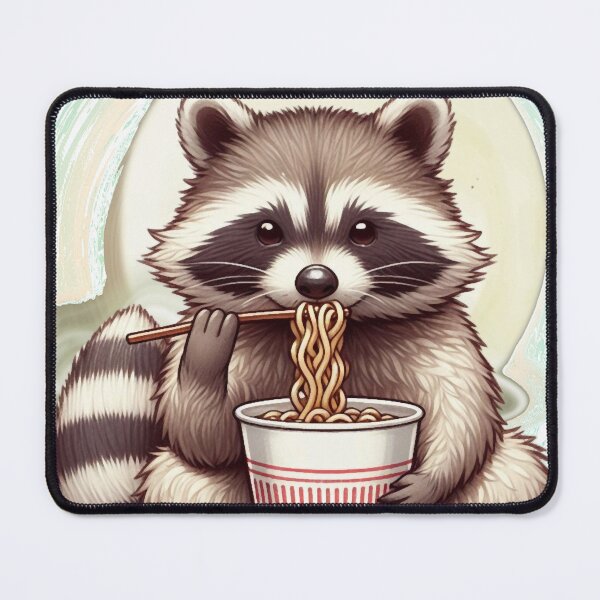 Item preview, Raccoon Eating Instant Noodle Cup Funny Gifts  designed and sold by FedraFolliero.