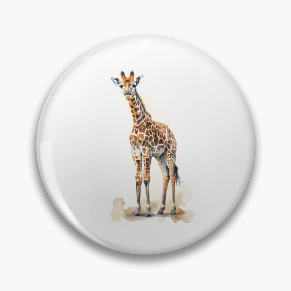 Item preview, Graceful Young Giraffe - Standing Full-Body Watercolor Style designed and sold by jargottarnova17.