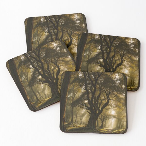 Item preview, Golden Sunbeams Through Enchanted Forest Path designed and sold by Rach Visuals.