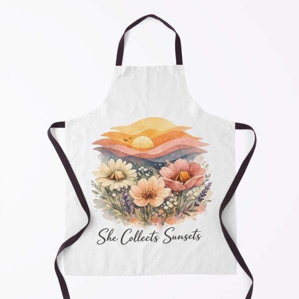 Item preview, She Collects Sunsets Meadow - Aesthetic Sunset Lover Wildflower designed and sold by teemix.