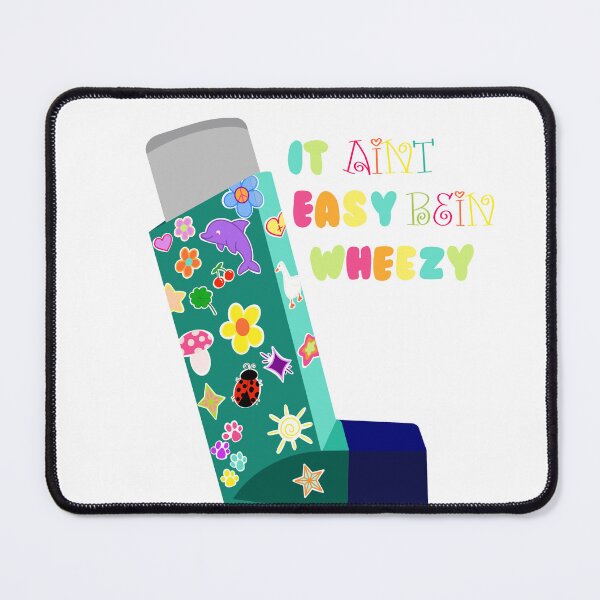 Item preview, It Ain’t Easy Bein’ Wheezy - Funny Asthma Inhaler Sticker  designed and sold by Sissy’s shop.