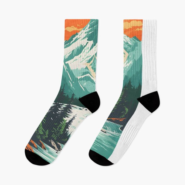 Item preview, Majestic Mountain River Sunset designed and sold by jargottarnova17.