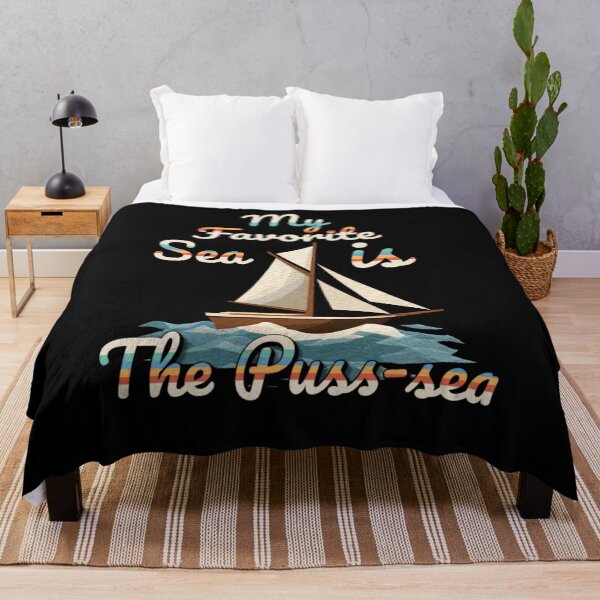 Item preview, My Favorite Sea is The Puss-sea Funny Adult Design designed and sold by DarkRelicStudio.