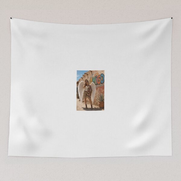 Item preview, Angel in white with colorful poncho amigo designed and sold by CathryneDelamort.
