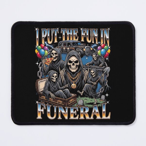 Item preview, I Put The Fun In Funeral Grim Reaper Party Halloween designed and sold by d247.