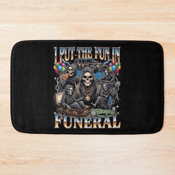 Item preview, I Put The Fun In Funeral Grim Reaper Party Halloween designed and sold by d247.