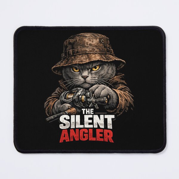 Item preview, Silent Angler Cat designed and sold by teemix.