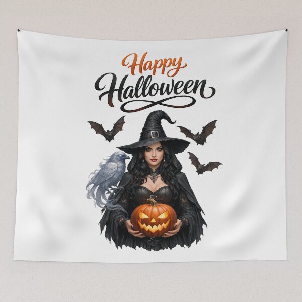 Item preview, Witching Hour Spooky Season Happy Halloween Graphic Art designed and sold by DeliaDesignsCo.