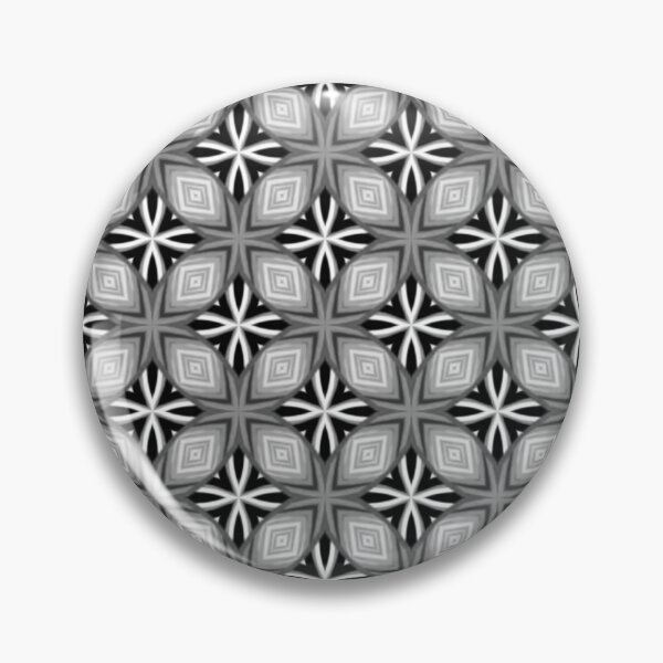 Item preview, Retro Black and White Cross Pattern designed and sold by Shy Fractal Designs.