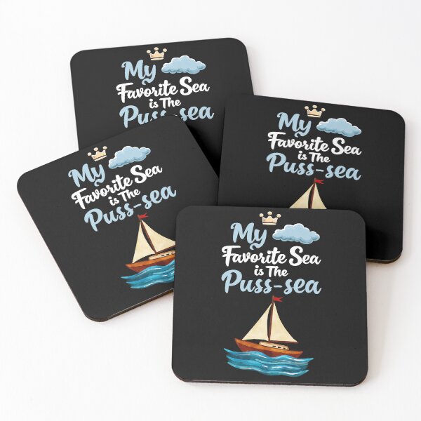 Item preview, My Favorite Sea is The Puss-sea Funny Adult Design designed and sold by DarkRelicStudio.
