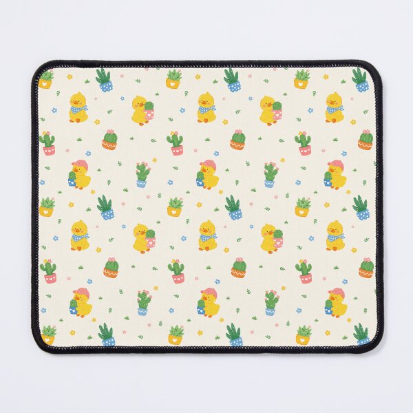 Item preview, Cute Duck and Cactus Seamless Pattern designed and sold by SoftBunStudio.